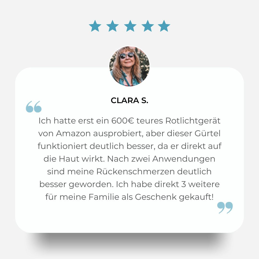 Flenura Luxe™ Rotlicht Gürtel