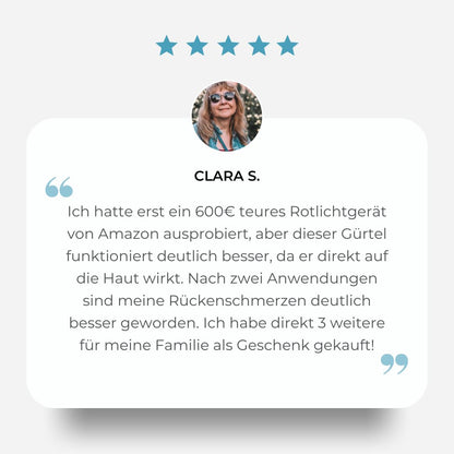 Flenura Luxe™ Rotlicht Gürtel